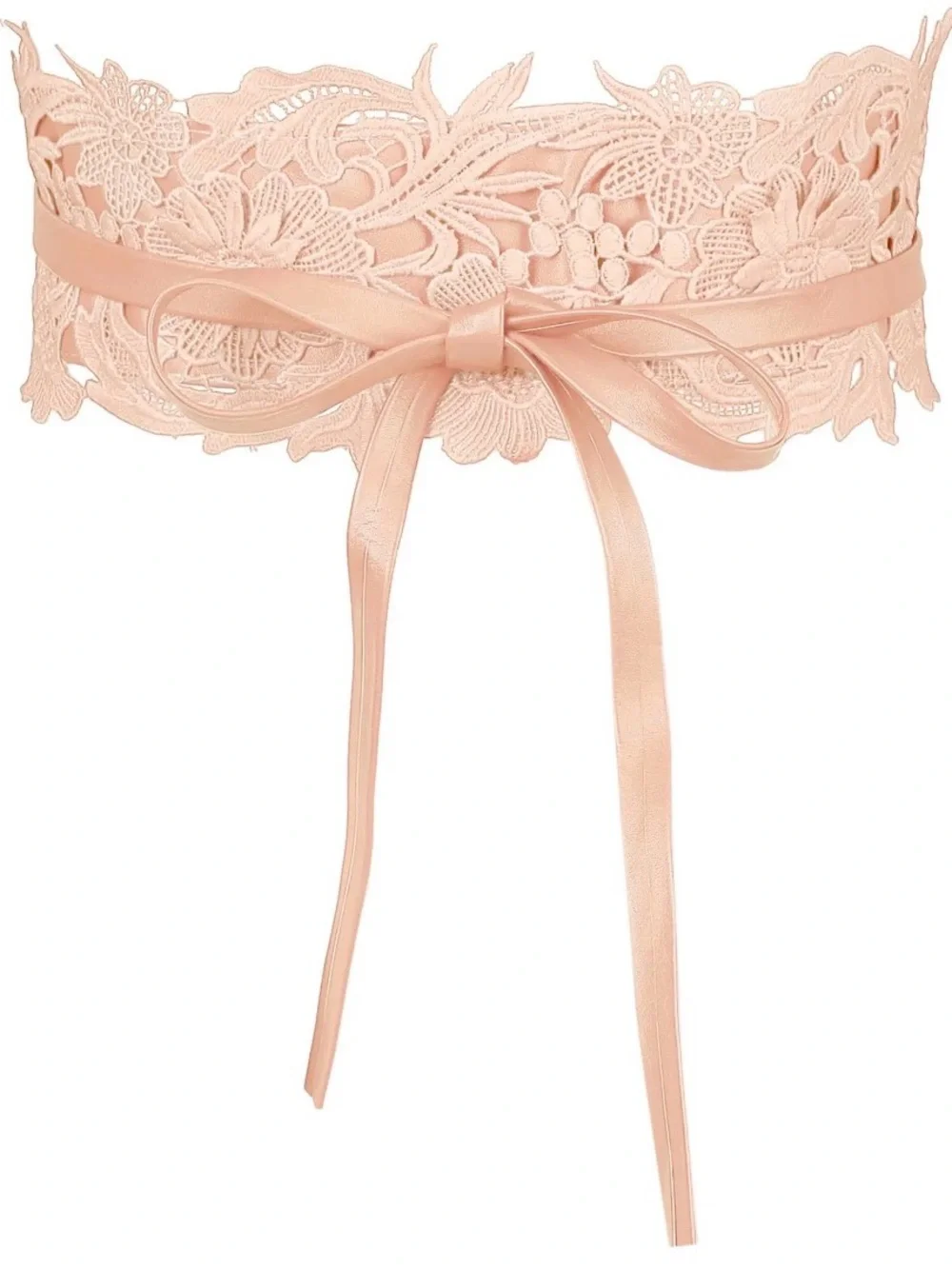 33L WMNS Pink Lace Wide Waist Belt Wrap